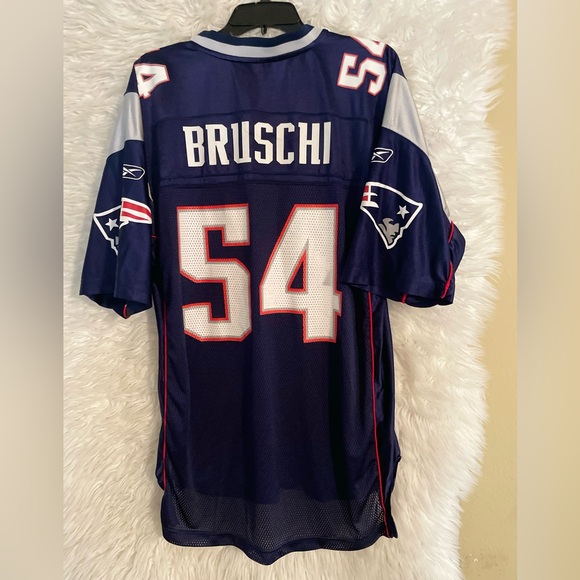 New England Patriots Teddy Bruschi #54 VINTAGE Reebok Men’s Football Jersey-L - Picture 2 of 16